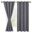 DWCN Vorhang Blickdicht mit Raffhalter Verdunkelungsgardinen mit Ösen 2 Stücke Thermogardine für Wohnzimmer Schlafzimmer Curtains Blackout Vorhang Wärmeisolierend, Grau,137x132cm(HxB)