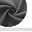 DWCN Verdunklungsvorhänge mit Ösen Blickdicht Vorhänge mit Raffhalter 2 Stücke Thermovorhang Kälteschutz Gardinen Wohnzimmer Schlafzimmer Wärmeisolierend,Dunkelgrau,H145 x B140 cm (2er Pack)