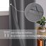 DWCN Vorhang Blickdicht mit Raffhalter Verdunkelungsgardinen mit Ösen 2 Stücke Thermogardine für Wohnzimmer Schlafzimmer Curtains Blackout Vorhang Wärmeisolierend, Grau,183x167cm(HxB)