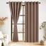 DWCN Vorhang Blickdicht Verdunkelungsgardinen mit Ösen 2 Stücke Vorhang Blickdicht Fensterdeko Thermogardine für Wohnzimmer Schlafzimmer, Khaki Cappuccino, 228x167cm(HxB)
