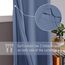 DWCN Verdunklungsvorhänge mit Ösen Blickdicht Vorhänge mit Raffhalter 2 Stücke Thermovorhang Kälteschutz Gardinen Wohnzimmer Schlafzimmer Wärmeisolierend, Staubiges Blau, H140 x B145 cm (2er Pack)
