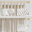 MIULEE Leinen Gardinen Vorhänge mit Kräuselband Wohnzimmer Gardine Vorhang Leinenoptik kräuselband Modern Voile Schienensystem Schlafzimmer 2er Set Bräunlich Weiß 140x225 cm