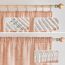 MIULEE Leinen Gardinen Vorhänge mit Kräuselband Weiss Gardine Vorhang Leinenoptik kräuselband Wohnzimmer Modern Voile Schienensystem Schlafzimmer 2er Set 140x215 cm Orange