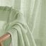 MIULEE Leinen Gardinen Vorhänge mit Kräuselband Weiss Gardine Vorhang Leinenoptik kräuselband Wohnzimmer Modern Voile Schienensystem Schlafzimmer 2er Set 140x280 cm Grün