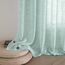 MIULEE Leinen Gardinen Vorhänge mit Kräuselband Weiss Gardine Vorhang Leinenoptik kräuselband Wohnzimmer Modern Voile Schienensystem Schlafzimmer 2er Set 140x245 cm Blau