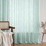 MIULEE Leinen Gardinen Vorhänge mit Kräuselband Weiss Gardine Vorhang Leinenoptik kräuselband Wohnzimmer Modern Voile Schienensystem Schlafzimmer 2er Set 140x245 cm Blau