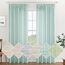 MIULEE Leinen Gardinen Vorhänge mit Kräuselband Weiss Gardine Vorhang Leinenoptik kräuselband Wohnzimmer Modern Voile Schienensystem Schlafzimmer 2er Set 140x215 cm Blau