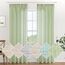 MIULEE Leinen Gardinen Vorhänge mit Kräuselband Weiss Gardine Vorhang Leinenoptik kräuselband Wohnzimmer Modern Voile Schienensystem Schlafzimmer 2er Set 140x175 cm Grün