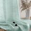 MIULEE Leinen Gardinen Vorhänge mit Kräuselband Weiss Gardine Vorhang Leinenoptik kräuselband Wohnzimmer Modern Voile Schienensystem Schlafzimmer 2er Set 140x245 cm Blau
