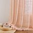 MIULEE Leinen Gardinen Vorhänge mit Kräuselband Weiss Gardine Vorhang Leinenoptik kräuselband Wohnzimmer Modern Voile Schienensystem Schlafzimmer 2er Set 140x215 cm Orange