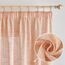 MIULEE Leinen Gardinen Vorhänge mit Kräuselband Weiss Gardine Vorhang Leinenoptik kräuselband Wohnzimmer Modern Voile Schienensystem Schlafzimmer 2er Set 140x215 cm Orange