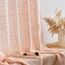 MIULEE Leinen Gardinen Vorhänge mit Kräuselband Weiss Gardine Vorhang Leinenoptik kräuselband Wohnzimmer Modern Voile Schienensystem Schlafzimmer 2er Set 140x215 cm Orange