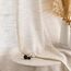 MIULEE Leinen Gardinen Vorhänge mit Kräuselband Weiss Gardine Vorhang Leinenoptik kräuselband Wohnzimmer Modern Voile Schienensystem Schlafzimmer 1er Set 200x245 cm Natur