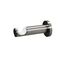 Gardinia Gardinenstangen-Set Kreta, Komplettstilgarnitur inkl. Befestigungsmaterial, Vorhangstange ausziehbar, 120-210 cm, Metall, Edelstahl-Optik