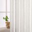 MIULEE Gardinen Vorhänge mit ösen Voile Vorhang kurz Modern Leinenoptik Halbtransparent Ösenvorhang für Wohnzimmer Kinderzimmer Raumteiler 2er Set Linen Weiß 225x200 cm