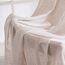 MIULEE Gardinen Vorhänge mit ösen Voile Vorhang kurz Modern Leinenoptik Halbtransparent Ösenvorhang für Wohnzimmer Kinderzimmer Raumteiler 2er Set Natural Linen Weiß 160x140 cm