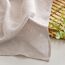 MIULEE Gardinen Vorhänge mit ösen Voile Vorhang kurz Modern Leinenoptik Halbtransparent Ösenvorhang für Wohnzimmer Kinderzimmer Raumteiler 2er Set Natural Linen Weiß 215x140 cm