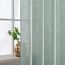 MIULEE Gardinen Vorhänge mit ösen Voile Vorhang kurz Modern Leinenoptik Halbtransparent Ösenvorhang für Wohnzimmer Kinderzimmer Raumteiler 2er Set Blau 225x140 cm