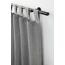 Gardinia Gardinenstangen-Set Kreta, Komplettstilgarnitur inkl. Befestigungsmaterial, Vorhangstange ausziehbar, 190-340 cm, Metall, Schwarz-Matt