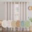 MIULEE Gardinen Vorhänge mit ösen Voile Vorhang kurz Modern Leinenoptik Halbtransparent Ösenvorhang für Wohnzimmer Kinderzimmer Raumteiler 2er Set Natural Linen Weiß 270x140 cm
