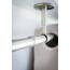 ondeco Gardinenstange 2 in 1 | Ausziehbar | Wand- & Deckenmontage | Verstellbar 5-8 cm | Stabil für schwere Vorhänge | 19 mm Ø | Schwarz oder Edelstahl Edelstahl-Optik 160-280 cm