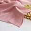 MIULEE Gardinen Vorhänge mit ösen Voile Vorhang kurz Modern Leinenoptik Halbtransparent Ösenvorhang für Wohnzimmer Kinderzimmer Raumteiler 2er Set Rosa 260x140 cm