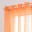 MIULEE 2er Set Voile Vorhang mit Ösen Optik Gardine aus Voile Polyester Ösenschal Transparent Wohnzimmer Fensterschal für Schlafzimmer Babyroom 145 x 140cm (H x B), Grommet Top Orange