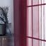MIULEE 2er Set Voile Vorhang Weihnachtsdeko mit Ösen Transparente Gardine aus Voile Polyester Ösenschal Transparent Wohnzimmer Luftig Dekoschal für Schlafzimmer Rot 280 x 140cm H x B, Grommet Top