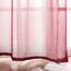 MIULEE 2er Set Voile Vorhang Weihnachtsdeko mit Ösen Transparente Gardine aus Voile Polyester Ösenschal Transparent Wohnzimmer Luftig Dekoschal für Schlafzimmer Rot 280 x 140cm H x B, Grommet Top