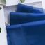MIULEE 2er Set Voile Vorhang mit Ösen Gardine aus Voile Polyester Ösenschal Transparent Wohnzimmer Luftig Dekoschal für Schlafzimmer Dunkelblau 225 x 140cm (H x B), Grommet Top