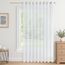 CUTEWIND Vorhang Weiß mit Ösen Transparent Extra Breit 1 Stück, Weiße Gardinen Voile Wohnzimmer 225 cm Lang, 300 cm Breit, Vorhänge Durchsichtig für Große Fenster Schlafzimmer Kinderzimmer