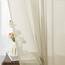 CUTEWIND Vorhänge Beige Kurz mit Ösen, Vorhang Transparent Gardinen Wohnzimmer Modern Kurz 2er Set 145 cm Lang, 140 cm Breit, Gardinen Schals Kurze Gardine Küche Fenster Sheer Curtains