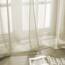 CUTEWIND Vorhänge Beige Kurz mit Ösen, Vorhang Transparent Gardinen Wohnzimmer Modern Kurz 2er Set 145 cm Lang, 140 cm Breit, Gardinen Schals Kurze Gardine Küche Fenster Sheer Curtains