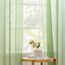 CUTEWIND Voile Gardinen Wohnzimmer Kurz mit Ösen 2er Set Vorhänge Grün Transparent 160 cm Hoch 140 cm Breit Ösenschal für Küche Fenster Schlafzimmer Curtains Living Room