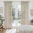 CUTEWIND Vorhänge Beige Kurz mit Ösen, Vorhang Transparent Gardinen Wohnzimmer Modern Kurz 2er Set 145 cm Lang, 140 cm Breit, Gardinen Schals Kurze Gardine Küche Fenster Sheer Curtains
