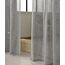 WOLTU 2er Set Gardinen, Vorhänge für Wohnzimmer Kinderzimmer Schlafzimmer, mit Kräuselband, Leinenoptik, Halbtransparent Voile, 140 x 245 cm, Dunkelgrau
