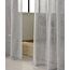 WOLTU 2er Set Gardinen, Vorhänge für Wohnzimmer Kinderzimmer Schlafzimmer, mit Kräuselband, Leinenoptik, Halbtransparent Voile, 140 x 245 cm, Hellgrau
