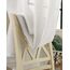 WOLTU 2er Set Gardinen, Vorhänge für Wohnzimmer Kinderzimmer Schlafzimmer, mit Kräuselband, Leinenoptik, Halbtransparent Voile, 140 x 245 cm, Weiß