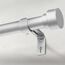 Silber Vorhangstange Ausziehbar Gardinenstange Curtain Rod Gardinenstangen für Fenster Outdoor (Silber, 76 to 305 cm)