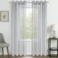CUTEWIND Vorhang Grau Durchsichtig Voile Gardinen mit Ösen Wohnzimmer Modern Ösenvorhang 2er Set H 240 x B 140 cm, Vorhänge Transparent für Schlafzimmer Curtains Living Room