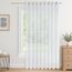 CUTEWIND Gardinen mit Ösen Weiß Transparent für Große Fenster, 245 cm Lang, 200 cm Breit, 1 Stück Gardine Wohnzimmer Modern Vorhänge Ösenschal Schlafzimmer Curtains Living Room Vorhang Voile