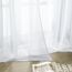 CUTEWIND Extra Lange Schlafzimmer Gardinen Voile und Vorhänge Weiß Durchsichtig, Gardinenschals 2er Set mit Ösen 270 cm Lang, Vorhang Weiss Transparent Wohnzimmer 140 cm Breit