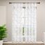 WOLTU 2er Set Gardinen, Vorhänge für Wohnzimmer Kinderzimmer Schlafzimmer, mit Kräuselband, Leinenoptik, Halbtransparent Voile, 140 x 245 cm, Grau