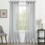 CUTEWIND Schlafzimmer Gardinen und Vorhänge Leinenoptik Gardinen Grau mit Ösen Vorhang Wohnzimmer Transparent Gardine Schal Ösenvorhang 2er Set, 245 cm Lang, 140 cm Breit