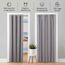 tinycurtains, Thermo Türvorhang mit Vorhangstange & Magneten zum Abdichten, einfache Montage ohne Bohren in 1 Min (200 x 150 cm hellgrau + Stange Silber 70–120 cm + 6 Magnete)