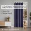 tinycurtains, Thermo Türvorhang mit Vorhangstange & Magneten zum Abdichten, einfache Montage ohne Bohren in 1 Min (210 x 150 cm blau + Stange Silber 70–120 cm + 6 Magnete)