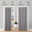 tinycurtains, Thermo Türvorhang mit Vorhangstange & Magneten zum Abdichten, einfache Montage ohne Bohren in 1 Min (200 x 150 cm hellgrau + Stange Silber 55-90 cm + 6 Magnete)
