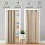 tinycurtains, Thermo Türvorhang mit Vorhangstange & Magneten zum Abdichten, einfache Montage ohne Bohren in 1 Min (200 x 150 cm beige + Stange Silber 70–120 cm + 6 Magnete)