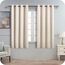 MRTREES Gardinen Blickdicht Beige Vorhänge mit Ösen 2er Set Vorhang Blickdicht Verdunklungsvorhänge Blackout Curtain Abdunklungsgardinen Kinderzimmer 145x140 cm (HxB)