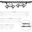 Gardinenstangen, 76-332CM Gardinenstange Innenlauf 2-läufig aus Edelstahl, Durchmesser 2.54CM Gardinenstangen Verstellbare mit Endstück Kappe für Küche Schlafzimmer Fenster/Weiß